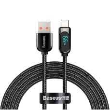 Baseus Display USB - USB C kabelis 66W 1m - Juodas