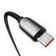 Baseus Display kabelis USB-C - USB-C 100W 1m - Juodas
