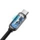 Baseus Display kabelis USB-C - USB-C 100W 1m - Juodas