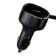 Baseus Enjoyment car charger with cable USB-C + Lightning 3A 30W - black