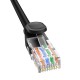 Baseus Ethernet CAT5, 1.5 m tinklo kabelis (juodas)