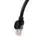 Baseus Ethernet CAT5, 1.5 m tinklo kabelis (juodas)