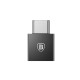 Baseus Exquisite USB-C - USB 2.4A adapteris - Juodas