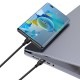 Baseus Flash 2 su 1-ben USB įkrovikliu, USB-C – USB-C, 100 W, 1.5 m (fekete)