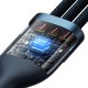 Baseus Flash Series 3in1 USB cable USB-C + micro USB + Lightning 100W 1.2m - Blue