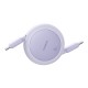 Baseus Free2Pull Mini USB-C to USB-C 60W USB cable, 1m (purple)