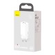 Baseus GaN2 Lite Quick Travel Charger USB+C 65W EU - White