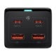 Baseus GaN3 Pro wall charger / power strip 2xUSB + 2xUSB-C + AC 100W black