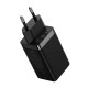Baseus GaN5 Pro sieninis įkroviklis 2xUSB-C + USB 65W Juodas
