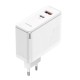 Baseus GaN5 Pro USB-C + USB fali töltő, 100W  + 1m kábel (fehér)