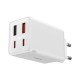 Baseus GAN6 Pro greitas įkroviklis, 2xUSB-C + 2xUSB, 65W (balta)