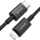 Baseus Superior serijos USB-C - Lightning kabelis 20W PD 2m - Black