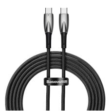 Baseus Glimmer USB-C – USB-C įkroviklis, 100W, 2m (fekete)