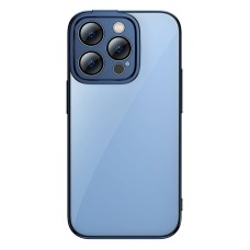Baseus Blizgiai skaidrus dėklas ir grūdintas apsauginis stikliukas skirtas iPhone 14 Pro Max - Mėlynas