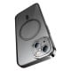 Baseus Glitter Transparent Magnetic Case and Tempered Glass set for iPhone 14 Plus (black)