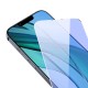 Baseus grūdinto stiklo apsauginis stikliukas nuo mėlynos šviesos 0.3mm skirtas iPhone 14/13/13 Pro 2vnt