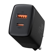 Baseus Compact Quick Charger, USB, USB-C, 20W black