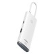 Baseus Lite Series 5in1 Hub USB-C iki 3x USB 3.0 + USB-C + HDMI (balta)