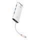Baseus Lite Series 5in1 Hub USB-C iki 3x USB 3.0 + USB-C + HDMI (balta)