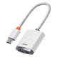 Baseus Lite serijos HDMI – VGA adapteris – baltas