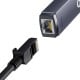 Baseus Lite series USB-C to RJ45 network adapter 100 Mbps - gray