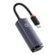 Baseus Lite series USB-C to RJ45 network adapter 100 Mbps - gray