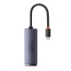 Network adapter Baseus Lite Series USB-C - RJ45 - gray