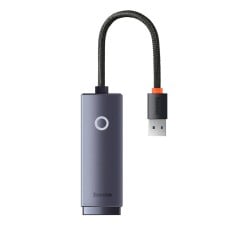 Baseus Lite series USB-RJ45 network adapter 1000 Mbps - gray