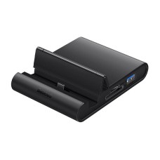 Baseus Mate USB Type C desktop phone docking station - adapter PD 100W - Black