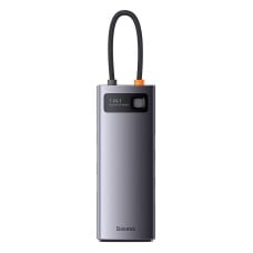 Baseus Metal Gleam Series Hub adapter 7in1 USB-C - 3x USB 3.0 + 2x HDMI + USB-C PD + Ethernet RJ45