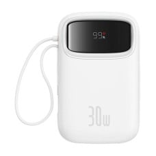 Baseus QPow 2 10000mAh 30W maitinimo blokas (baltas)