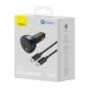 Baseus Qualcomm Car Charger, USB, 2xUSB-C, 160W - Grey