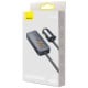 Baseus Share Together car charger with extension cable 2xUSB - 2xUSB-C 120W - Gray