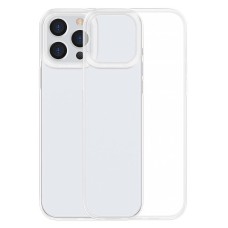 Baseus Simple iPhone 13 Pro Max case - transparent, white