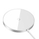 Baseus Simple Mini3 magnetinis belaidis įkroviklis 15 W (sidabrinis)