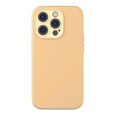 Baseus skysto silikagelio dėklas, skirtas iPhone 14 Pro (Sunglow)+ grūdintas stiklas + valymo rinkinys
