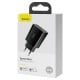 Baseus Speed Mini greitas įkroviklis USB-C PD 3A 20W juodas