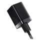 Baseus Super Si Pro charger USB + USB-C 30W - Black