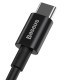 Baseus Superior serijos USB-C - USB-C kabelis 100W 2m juodas