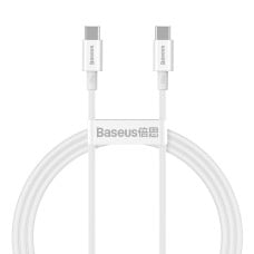 Baseus Superior serijos USB-C - USB-C kabelis 100W 1m baltas