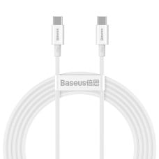 Baseus Superior serijos USB-C – USB-C kabelis 100W 2m baltas