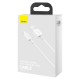 Baseus Superior Series Cable USB to Lightning, 2.4A, 0.25m (white)