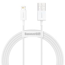 Baseus Superior serijos USB kabelis prie žaibo 2.4A 1.5m (baltas)