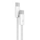Baseus Dynamic USB-C - USB-C kabelis 100W 1m - Baltas