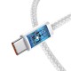 Baseus Dynamic USB-C - USB-C kabelis 100W 1m - Baltas