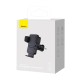 Baseus Wisdom Wireless Charging Air vent Electric Car Phone Holder with Inductive Charger - Black