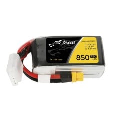 Tattu akumuliatorius 850mAh 11.1V 75C 3S1P jungtis XT30