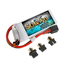 Battery Gens Ace Soaring 1000mAh 11.1V 30C 3S1P EC3/XT60/T-Plug