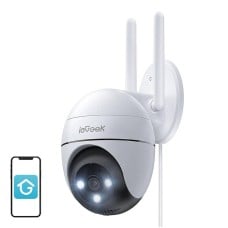 Belaidė 3MP belaidė besisukanti lauko kamera ieGeek ZS-GQ2 White