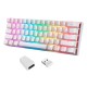 Wireless mechanical keyboard Motospeed SK62 - White